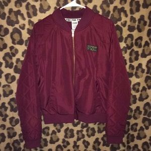 PINK burgundy jacket